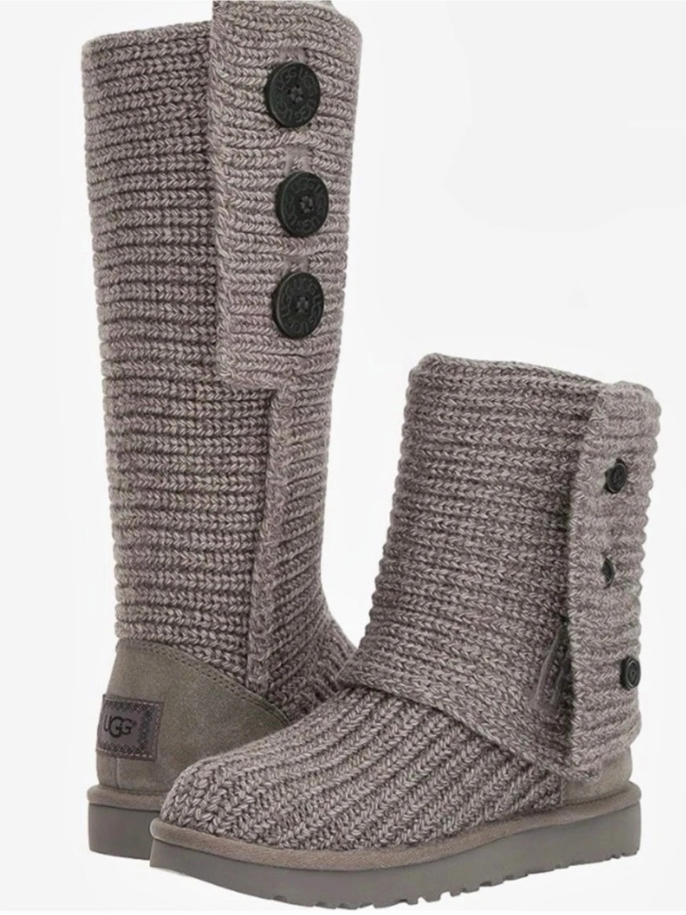 UGG Bailey Button Gray Boots